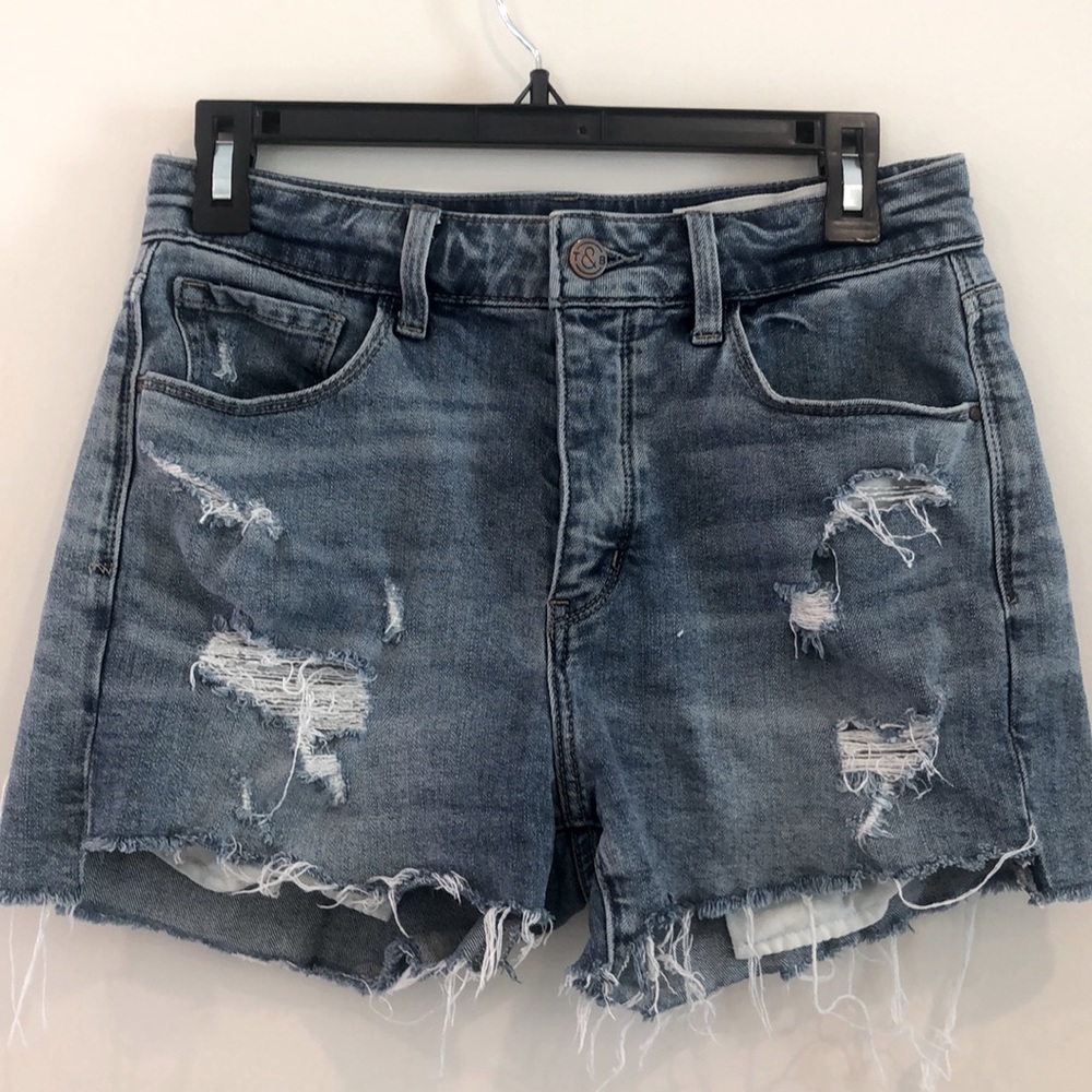 TREASURE & BOND  boyfriend denim short
